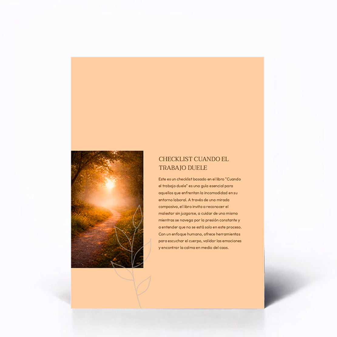 Lista de verificación Cuando el trabajo duele